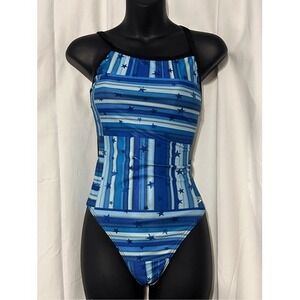 Speedo Women 30/S Performance Train II Flyback Swimsuit Blue Star Mania retails: